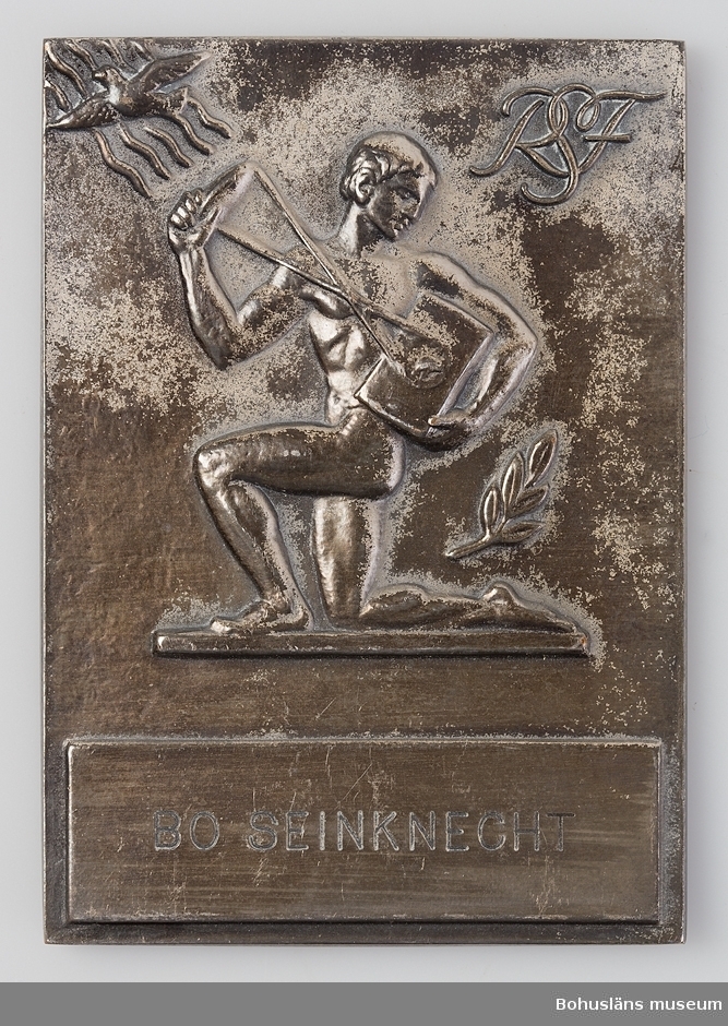 24 st medaljer/plaketter för pris i olika fototävlingar till Bo Seinknecht;  Mästartävlan, Riksfototävlingen, Uddevalla Fotoklubb, Västsvenska  mellan åren 1941 och 1959 .