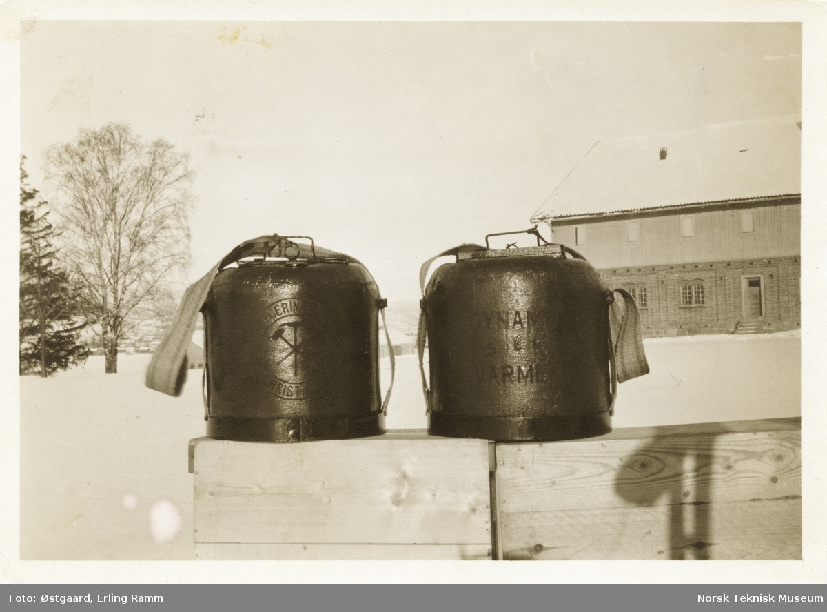 Dynamittvarmere laget på Gullaug Sprængstoffabriker Lier i 1922