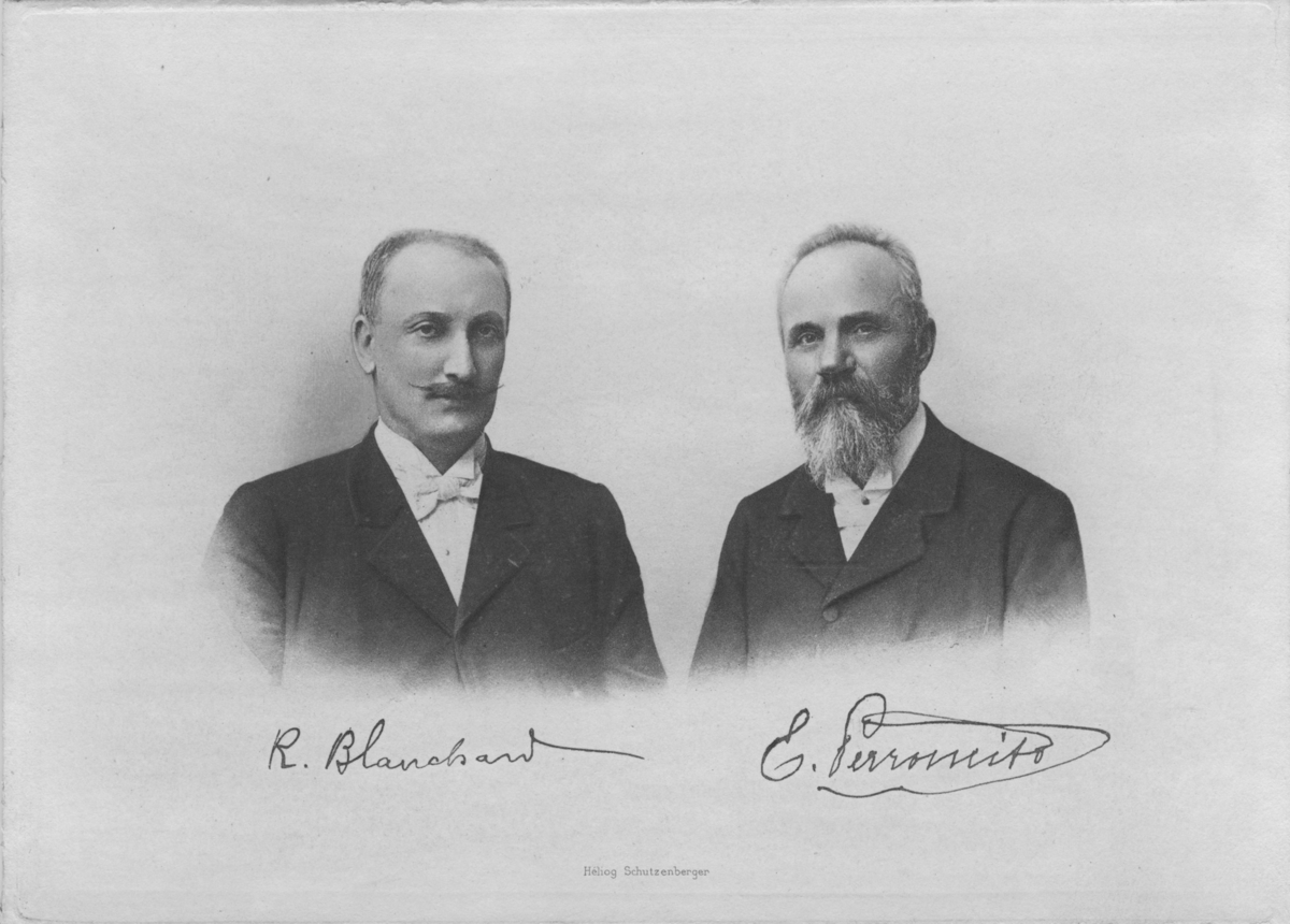 'Porträtt av R. Blanchard och Edoardo Perroncito Ingår i serie