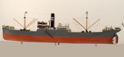 Modell av dampskip