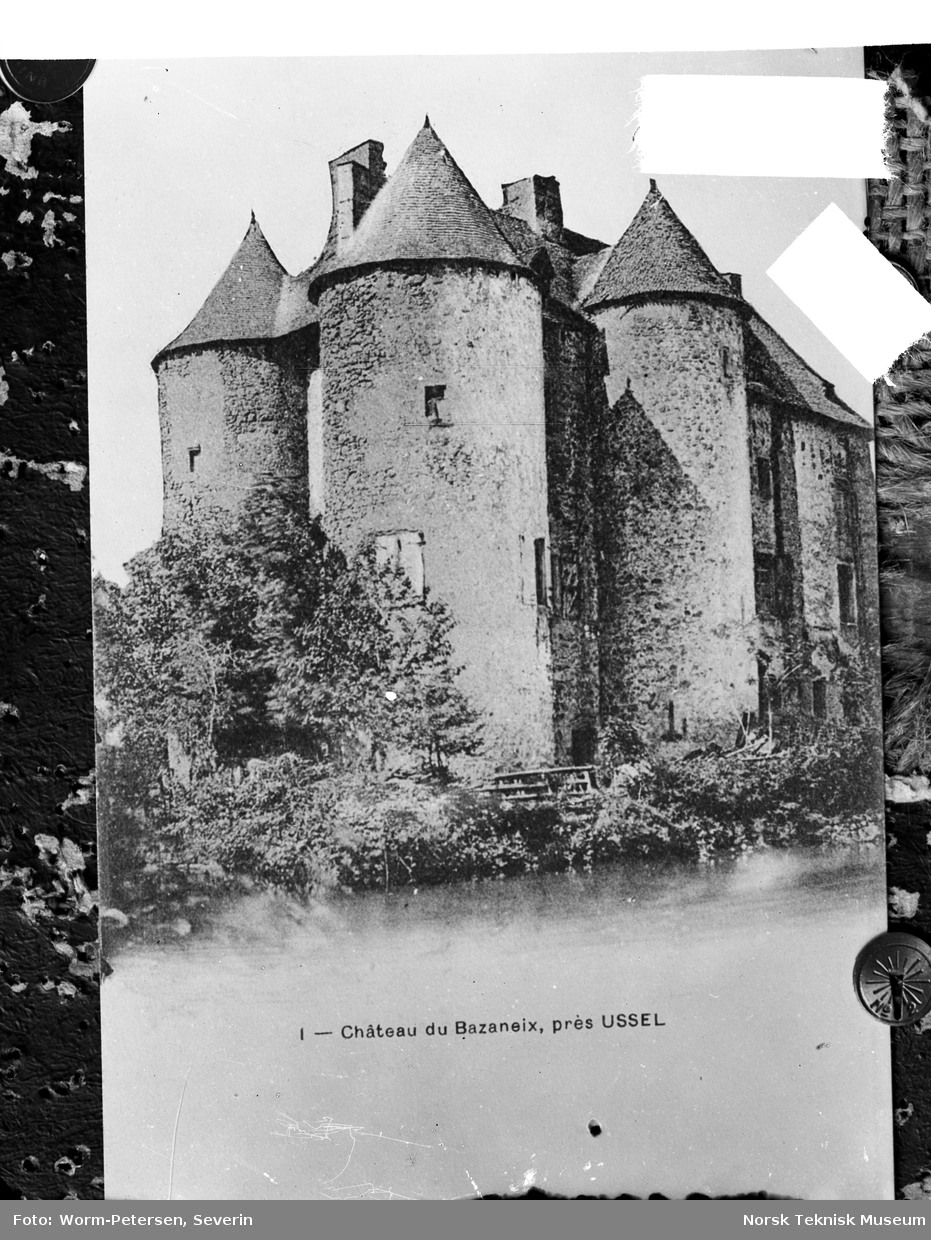 Slottet Bazaneix ved byen Ussel, Frankrike
