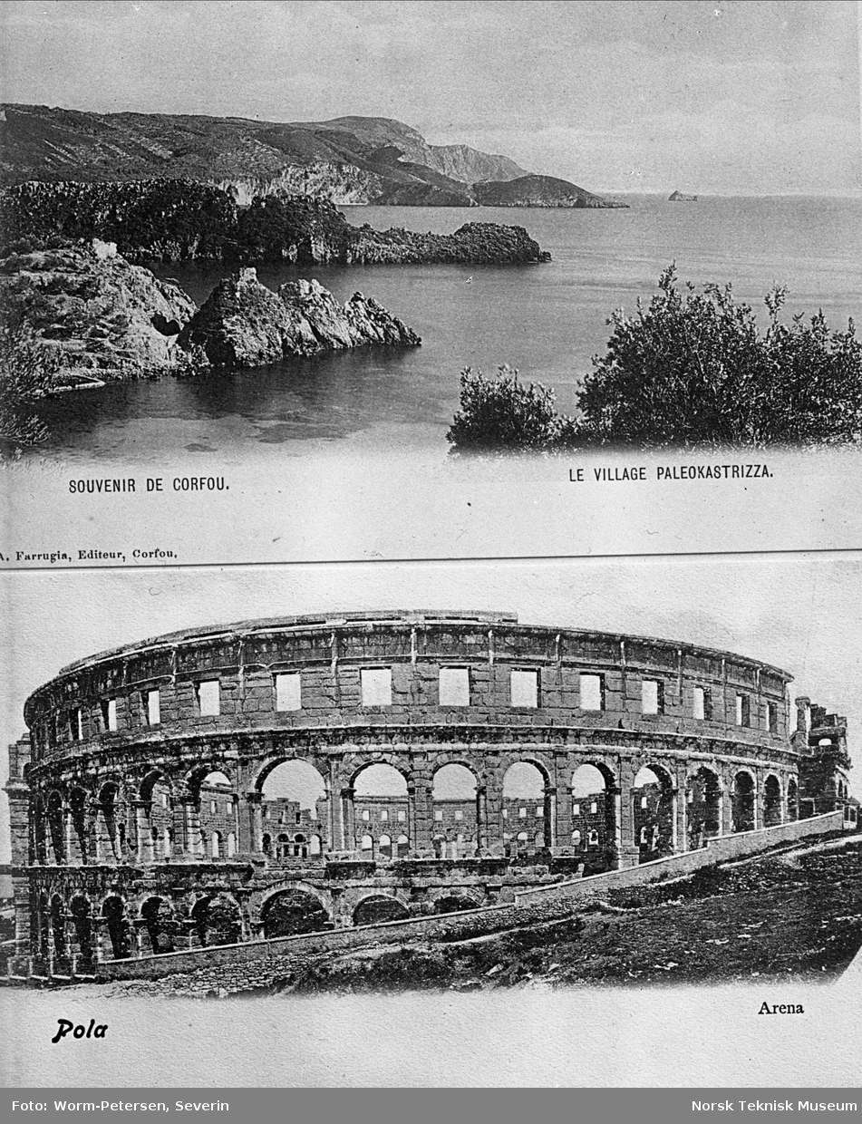 Naturlandskap, Korfu, samt gammel arena