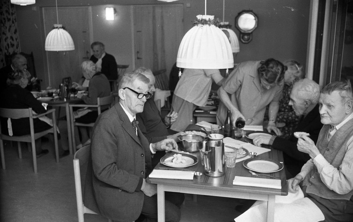 Ålderdomshotellet/ålderdomshemmet i Fjugesta 15 januari 1968.