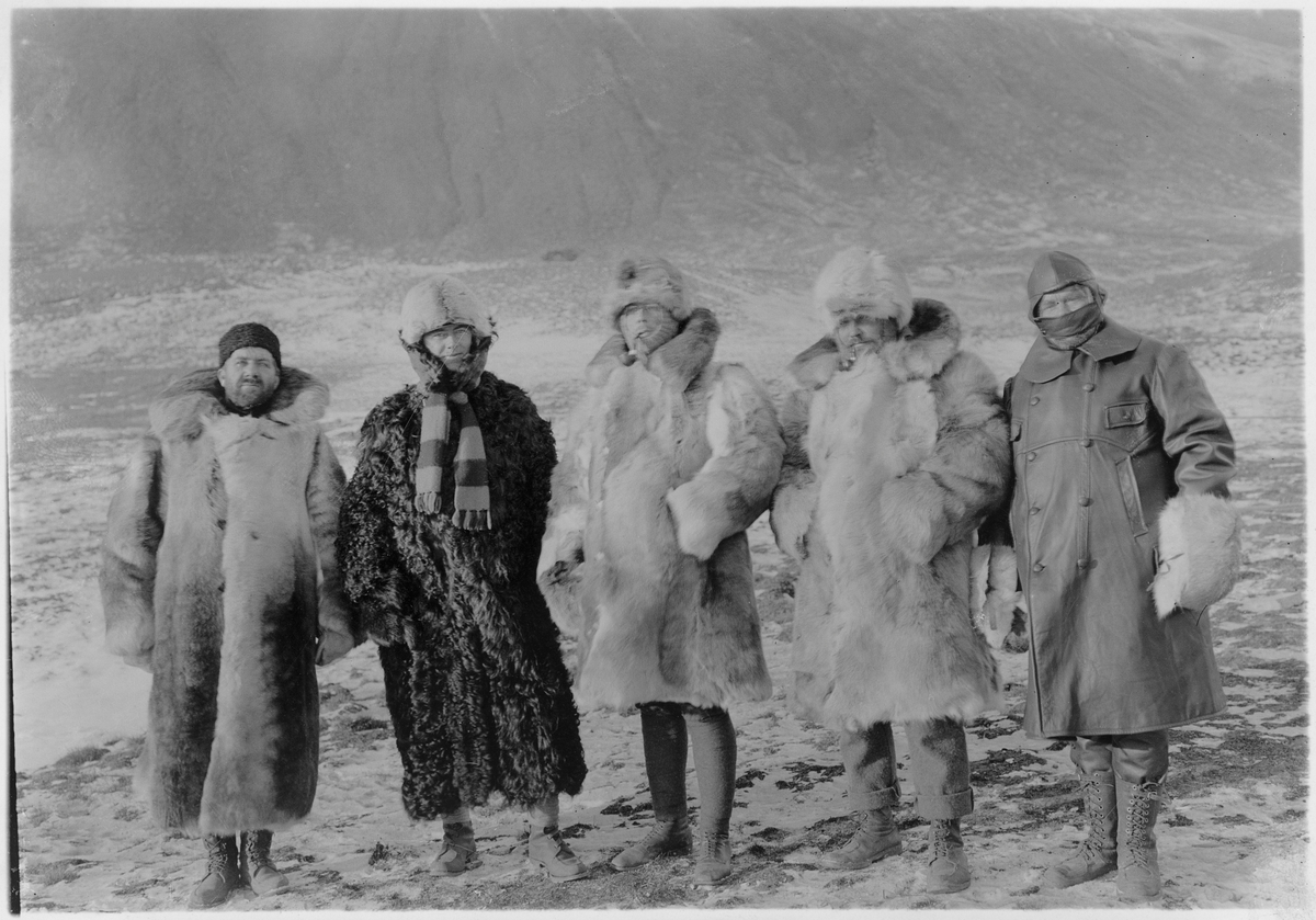 Sveagruvan på Spetsbergen. Tjänstemännen vintern 1917 (slutet av sept).