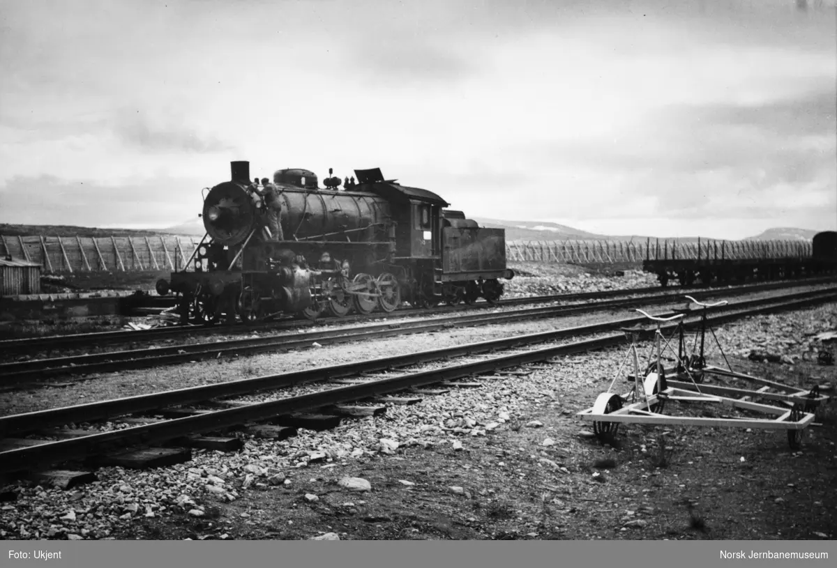 Damplokomotiv type 33b nr. 343 Stødi stasjon
