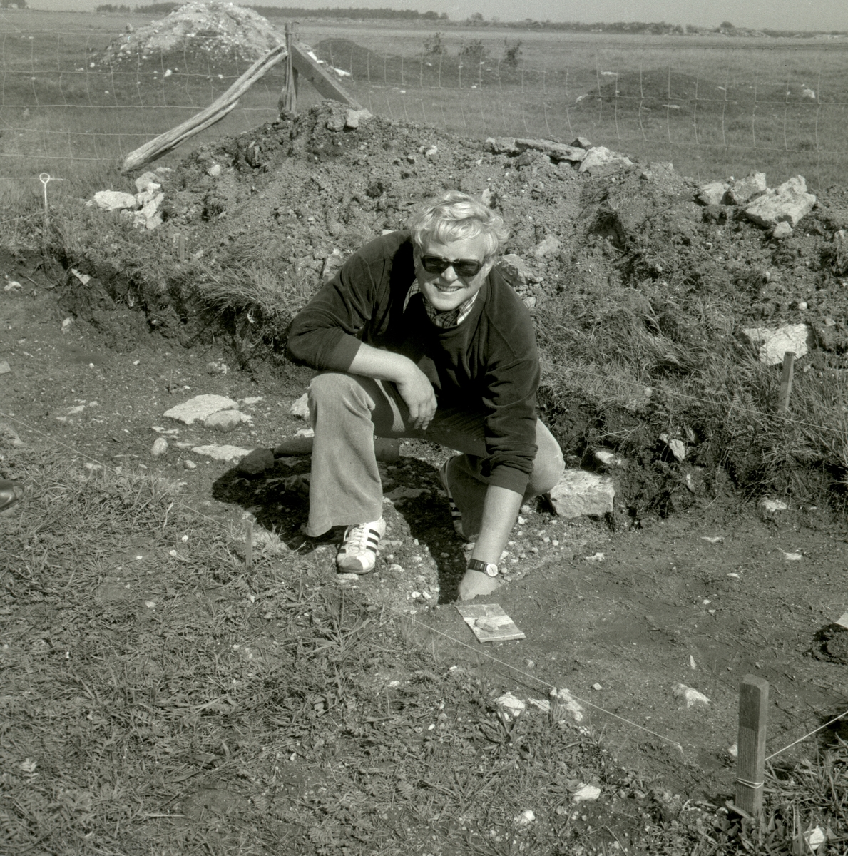 Birger Johansson, modellbyggare och arkeolog som byggde en modell av Eketorps borg.