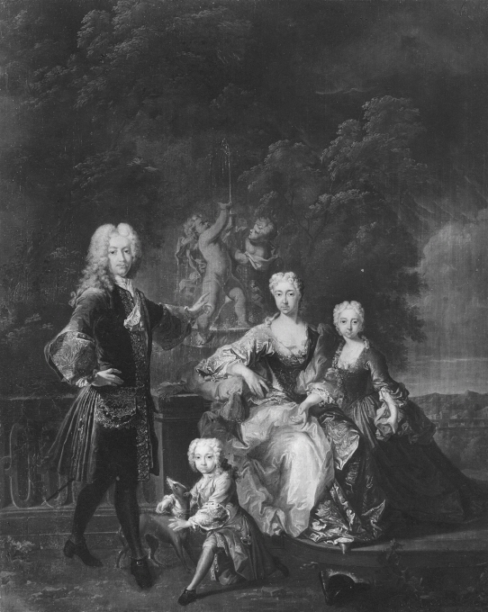 Karl VII Albert, 1697-1745, kurfurste av Bayern tysk-romersk kejsare med familj