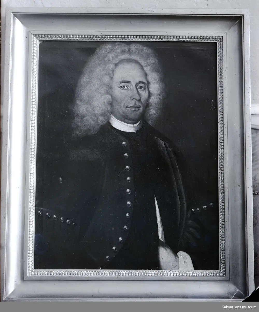 Kaspar Didrick Hoppenstedt. Borgmästare 1734 - 1745. Oljemålning på Kölby gård. På dukens baksida: 
P.D.B.
            o
Natus A= 1680 d. 9 april
                 o
Depictus A= 1728 in augustij
Edward Orm pinxit