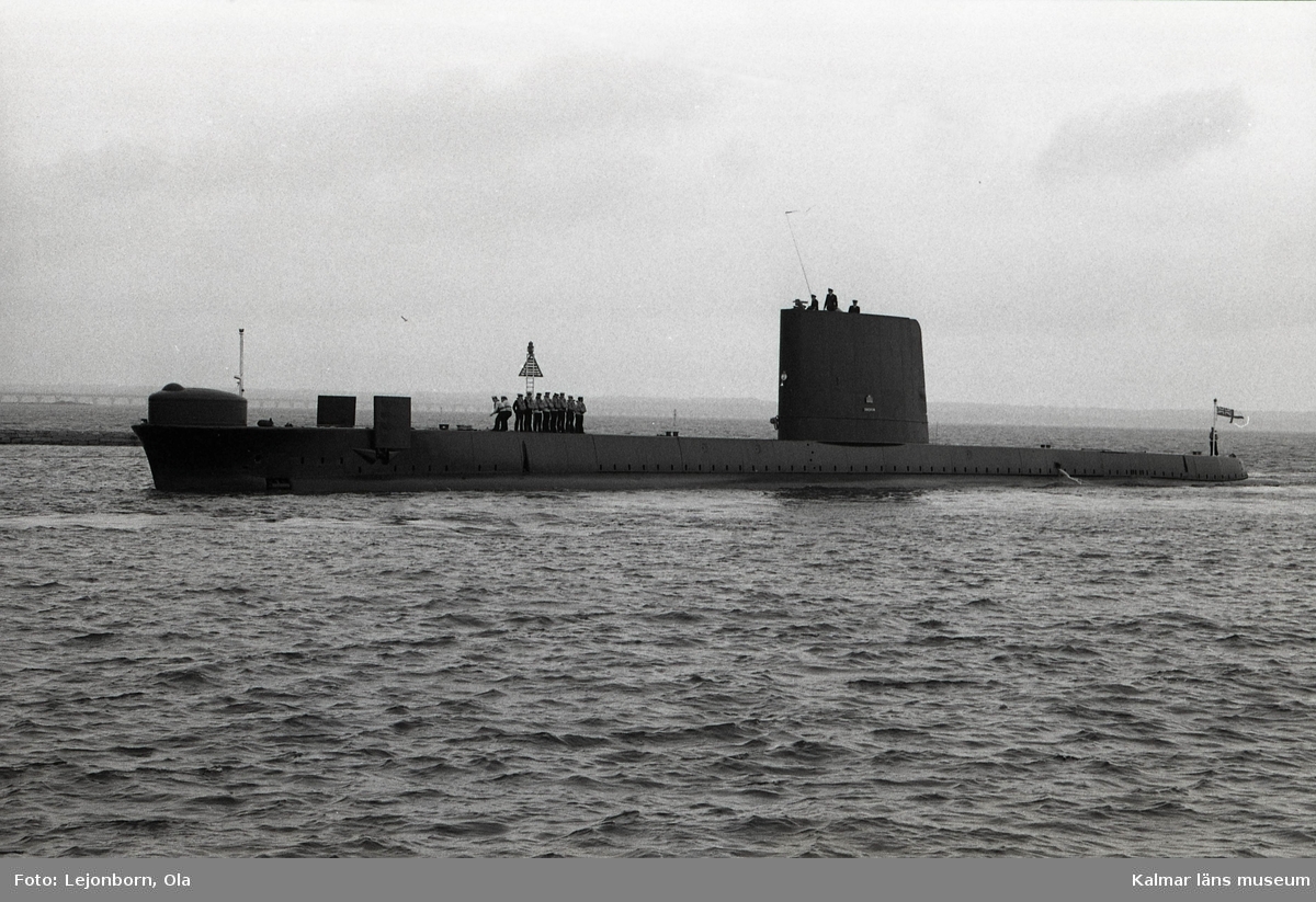 Ubåten HMS Oberon från Storbritannien, byggd 1961, på flottbesök i Kalmar.