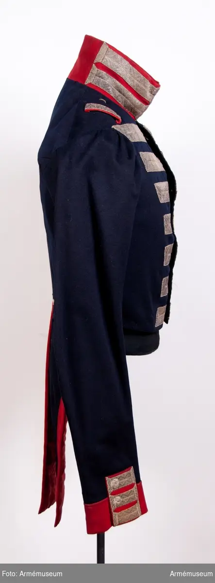Grupp C I.
Frack till statuniform för hautboister vid Göta livgarde (Andra livgardet) 1816-1845.