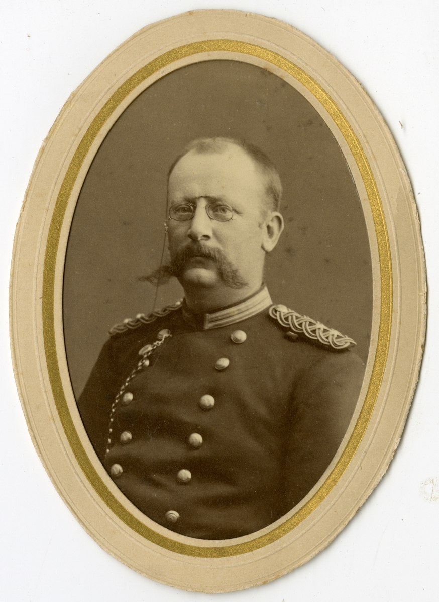 Porträtt av Gustaf Alfons Mellin, löjtnant vid Norra skånska infanteriregementet I 6.