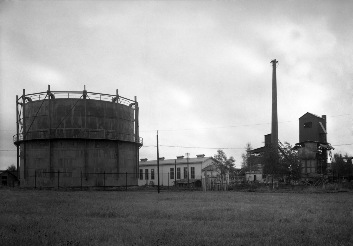 Gasverket i Yttre hamn år 1938. Driften las ner 1966.