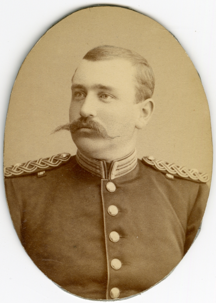 Porträtt av Wilhelm Rappe, underlöjtnant vid Bohusläns regemente I 17.