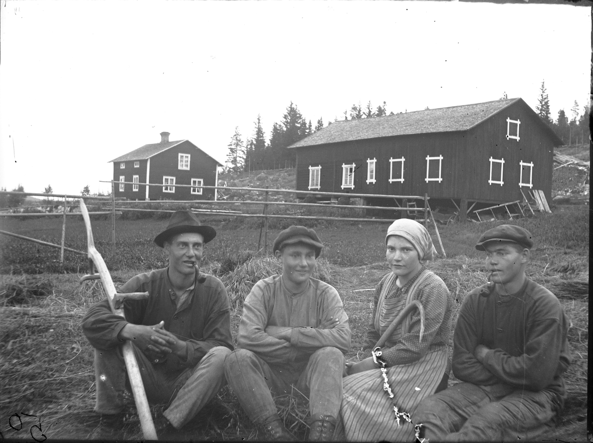 Ivar, David, Vivi och Bengt Rehnström.