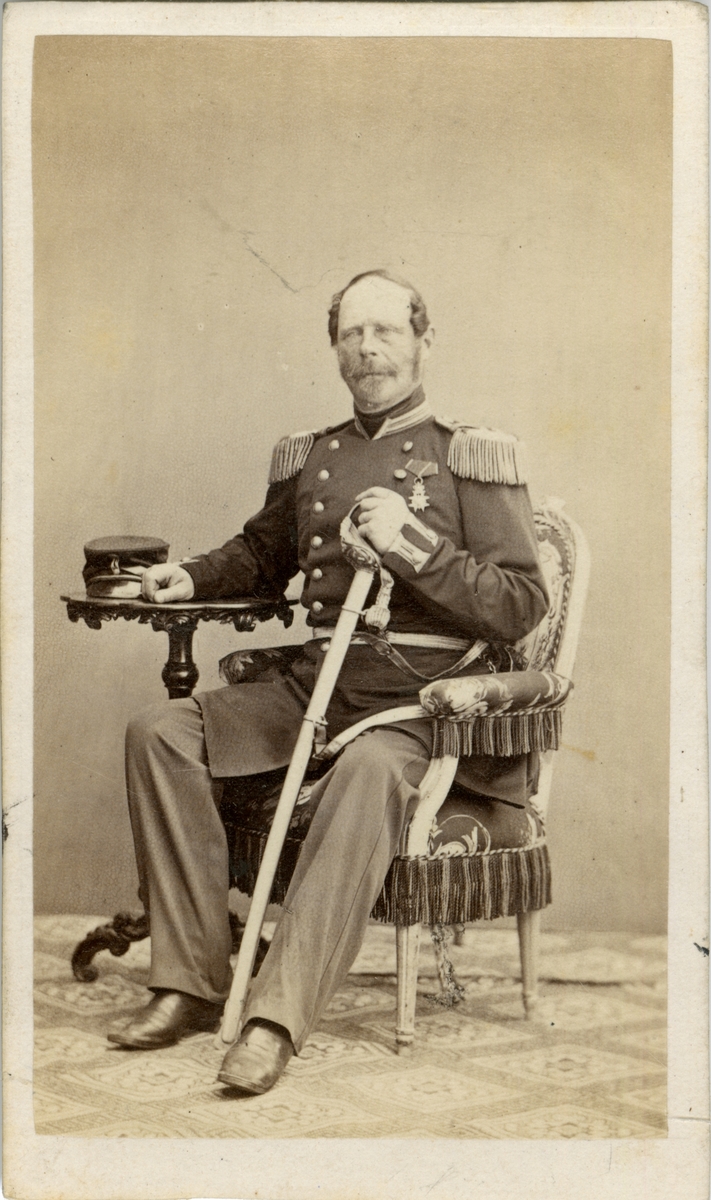 Porträtt av Johan Abraham Sundmark, major vid Upplands regemente I 8.