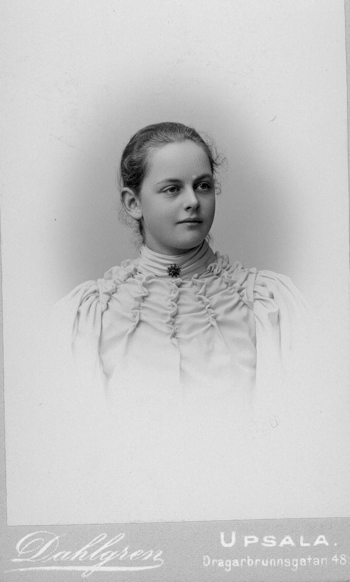Signe Söderlund, foto 1896.