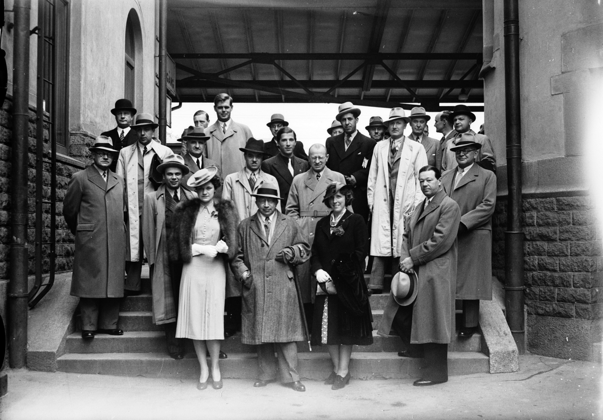Utländska pressmän på besök. Juni 1939




