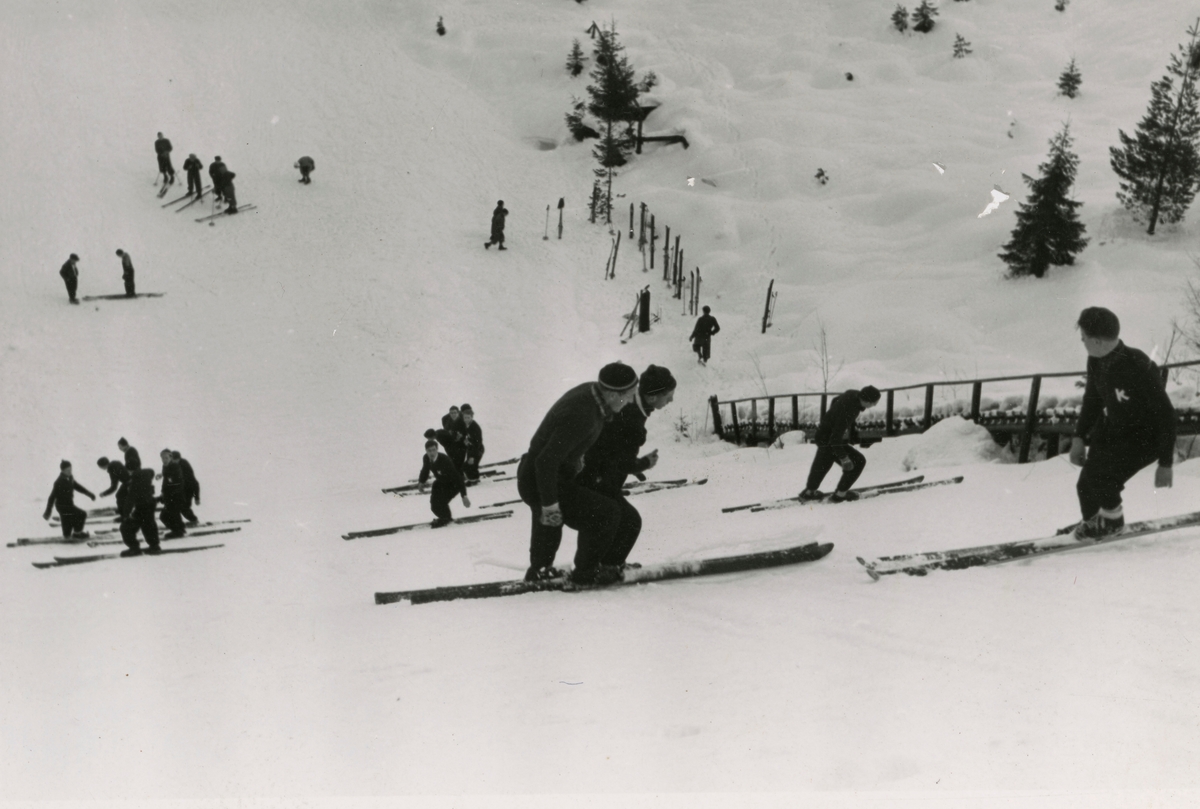 Preparations at ski jump