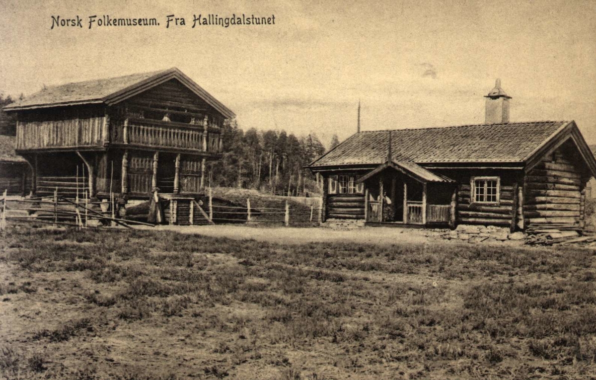 Postkort Bygninger Fra Hallingdal Hallingdalstunet Nf Norsk