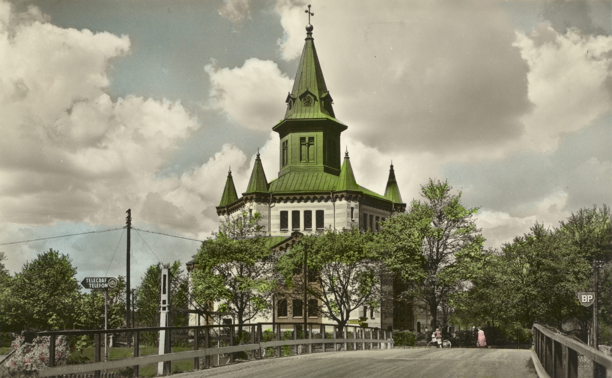Vykort med motiv från Örsjö kyrka.