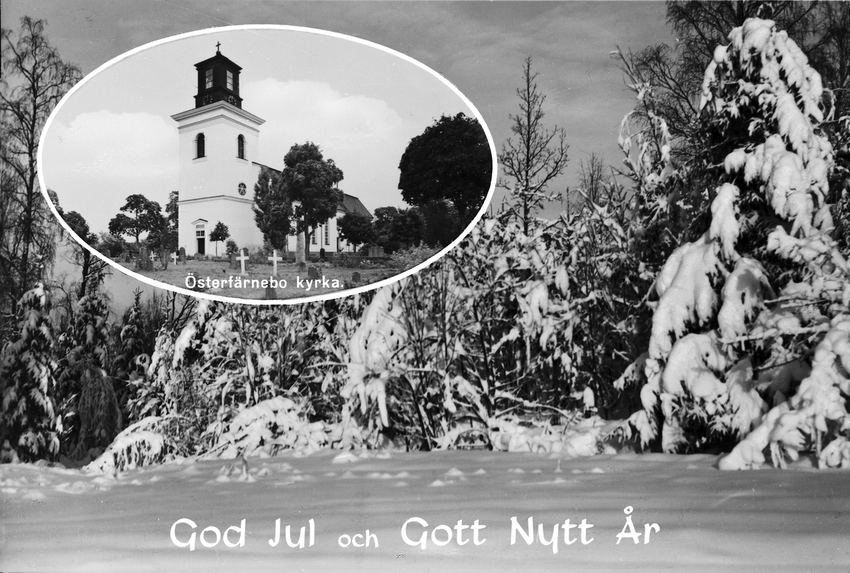 "GOD JUL och GOTT NYTT ÅR", Österfärnebo, Gästrikland
