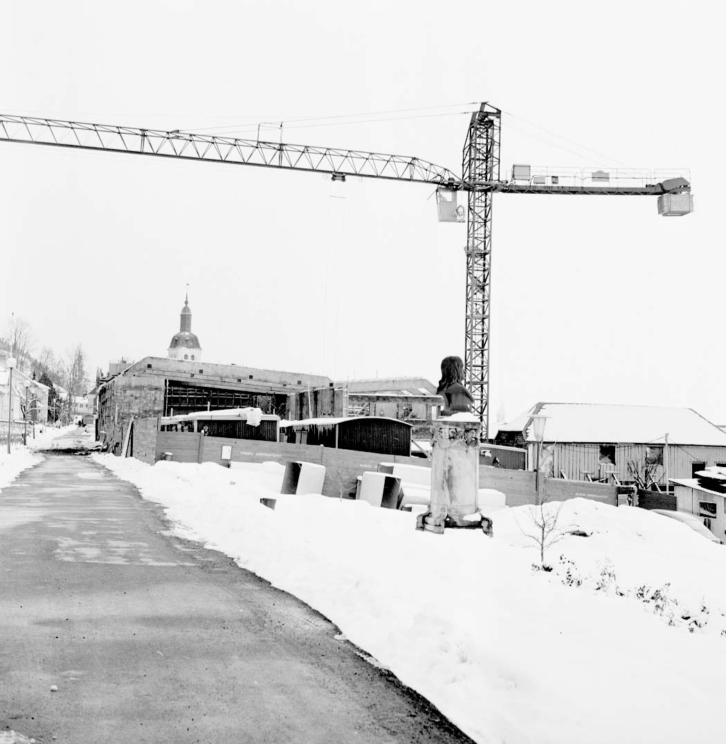 Byggnation av Medborgargården i Gränna år 1969