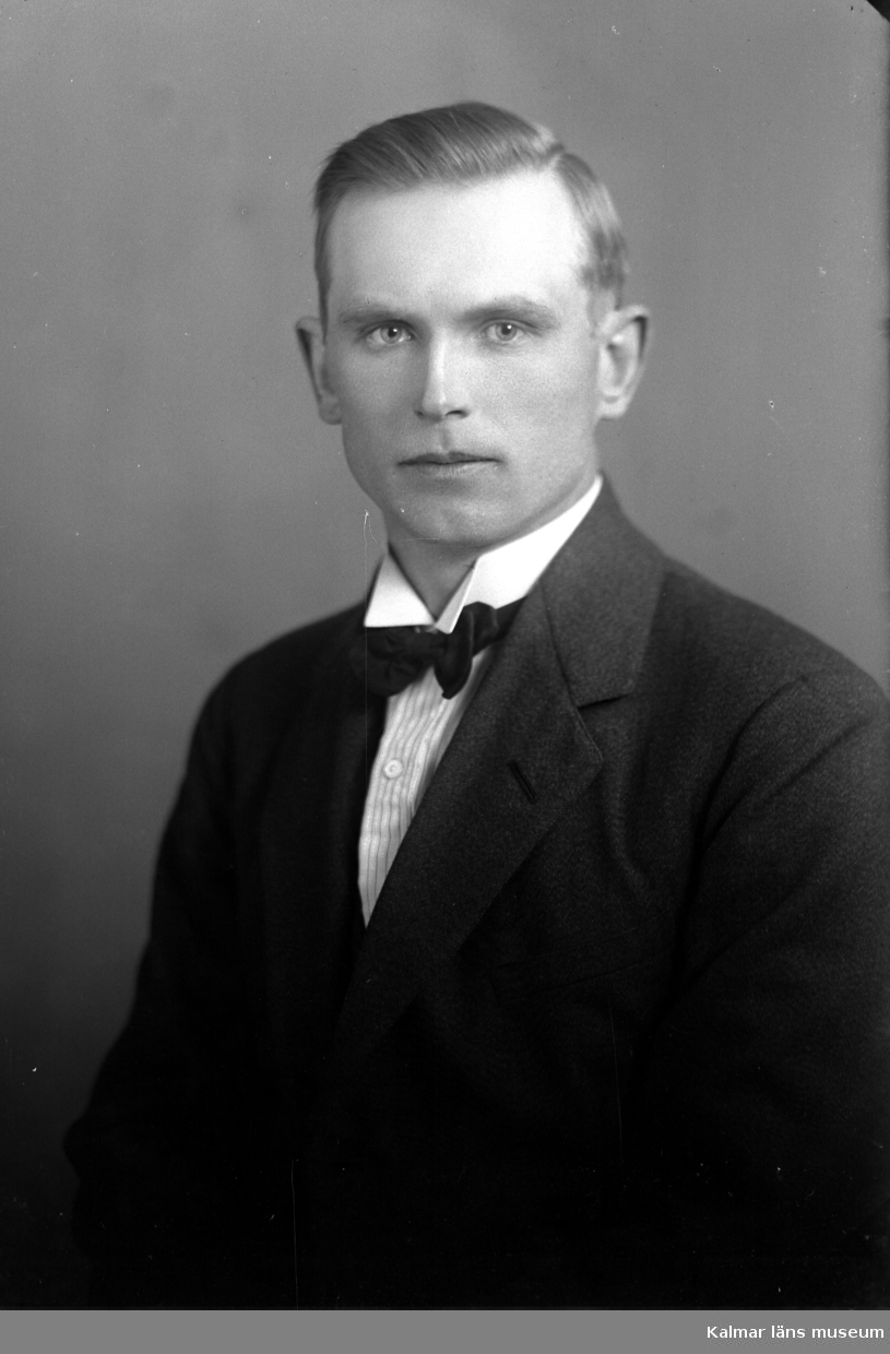 Porträtt av Rikard Johansson ifrån Björnasjö i Eskilsryd.