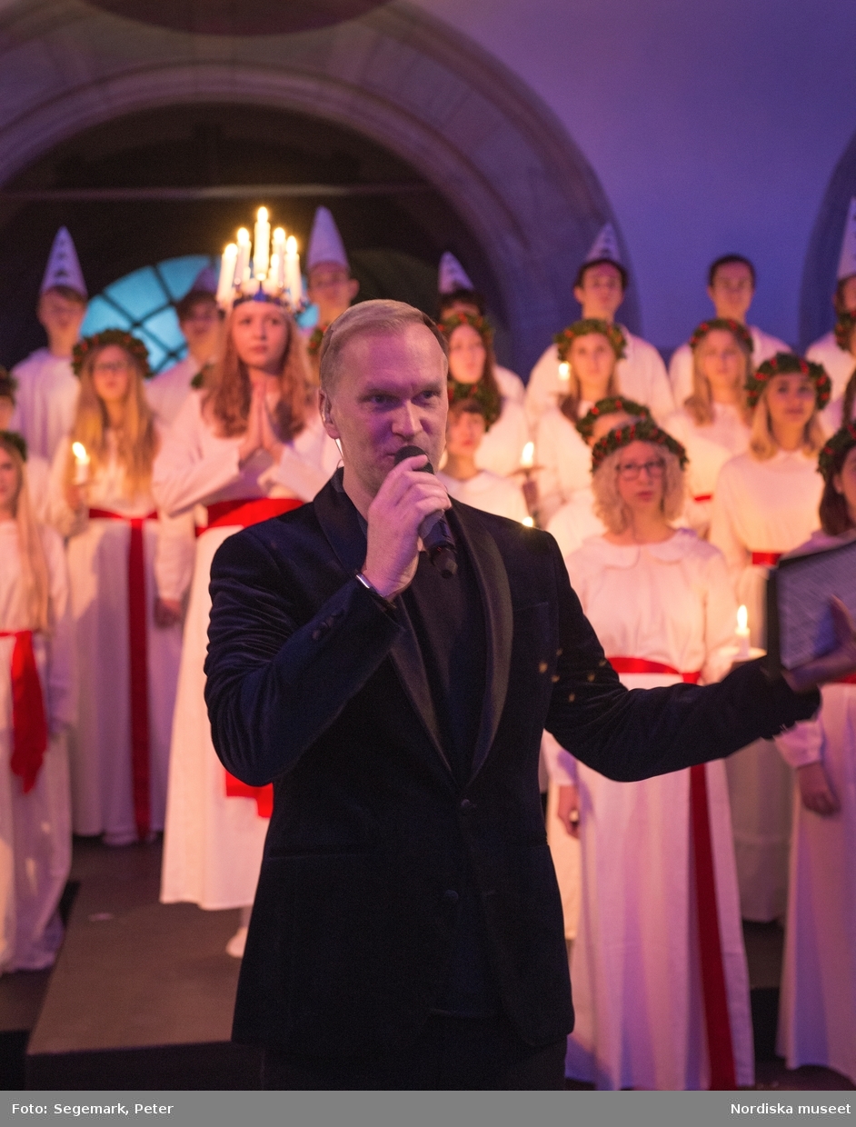 Lucia konsert Södra Latins Kammarkör på Nordiska museet