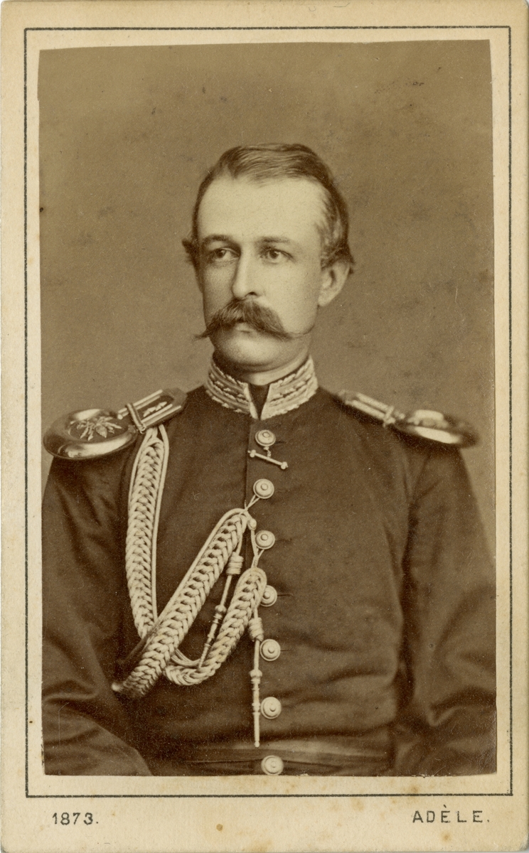 Porträtt av Henrik Albrecht von Stockenström, löjtnant vid Svea artilleriregemente A 1.
