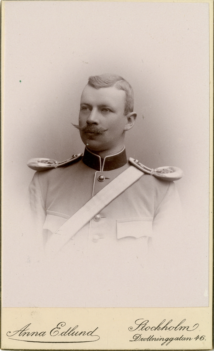 Porträtt av Eric Georg Ludvig von Boisman, officer vid Norrlands dragonregemente K 4.