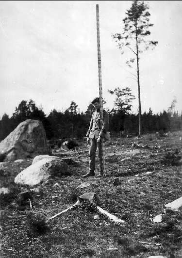 Göta ingenjörkår 1913 - 1914, mätning, avvägning.