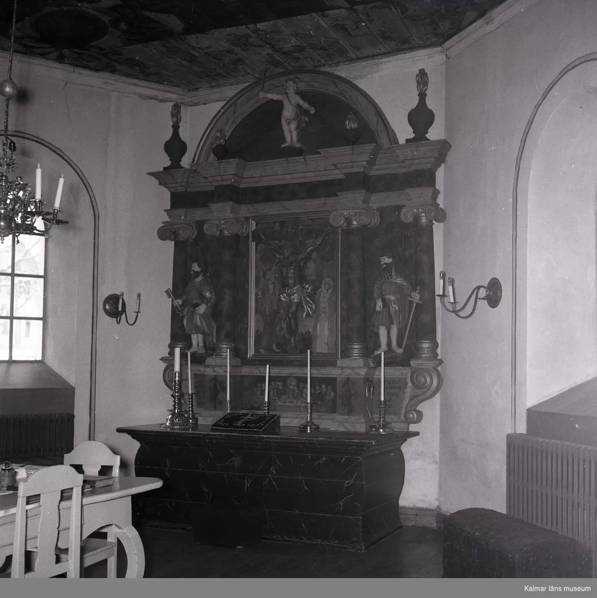 Altaret i Hjorteds kyrka.