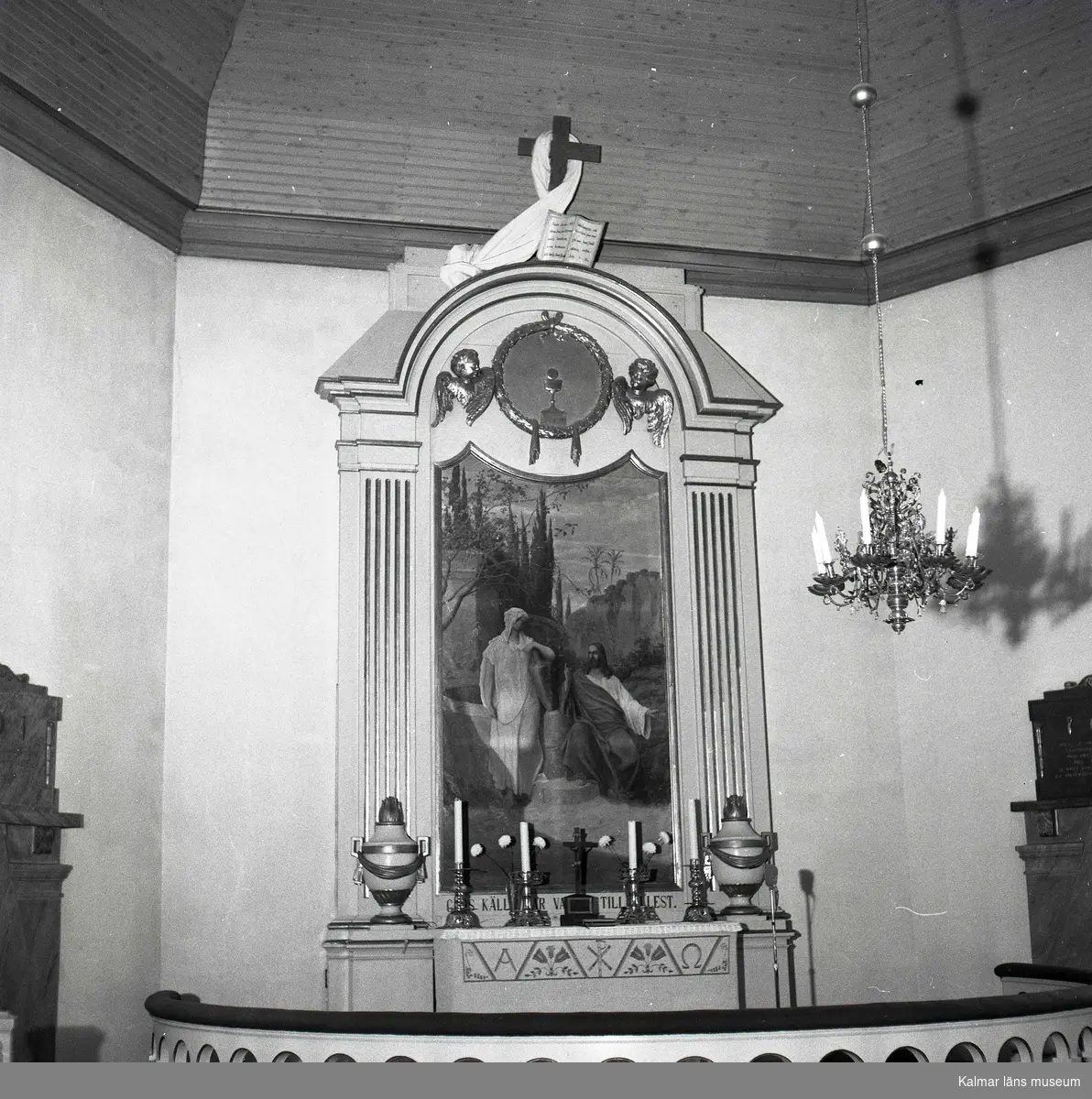 Altaret i Hjorteds kyrka.