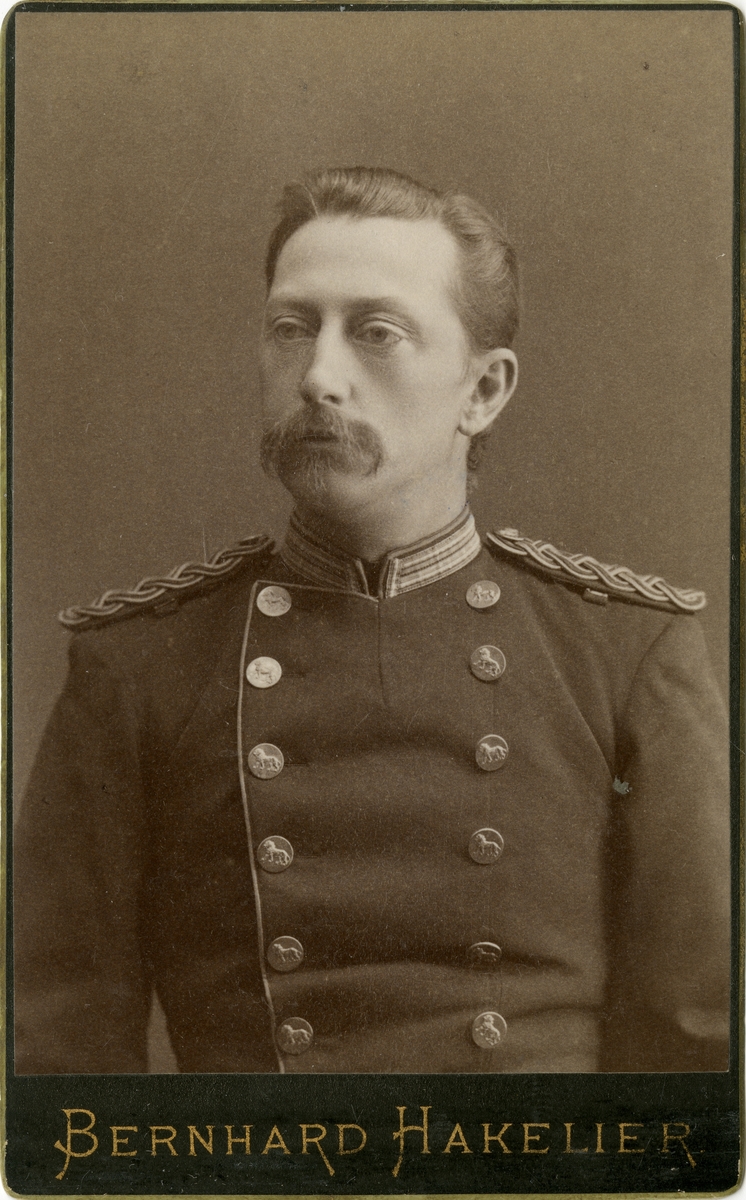 Porträtt av okänd officer vid Västgötadals regemente I 16.