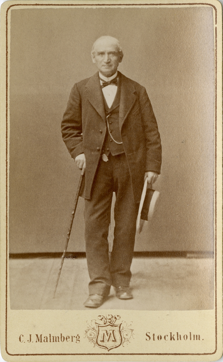 Porträtt av källarmästare Edvard Wilhelm Hummel.