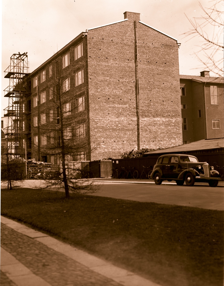 Kvarteret Framsta Unionsgatan/Smålandsgatan (baksidan av Pingskyrkan).