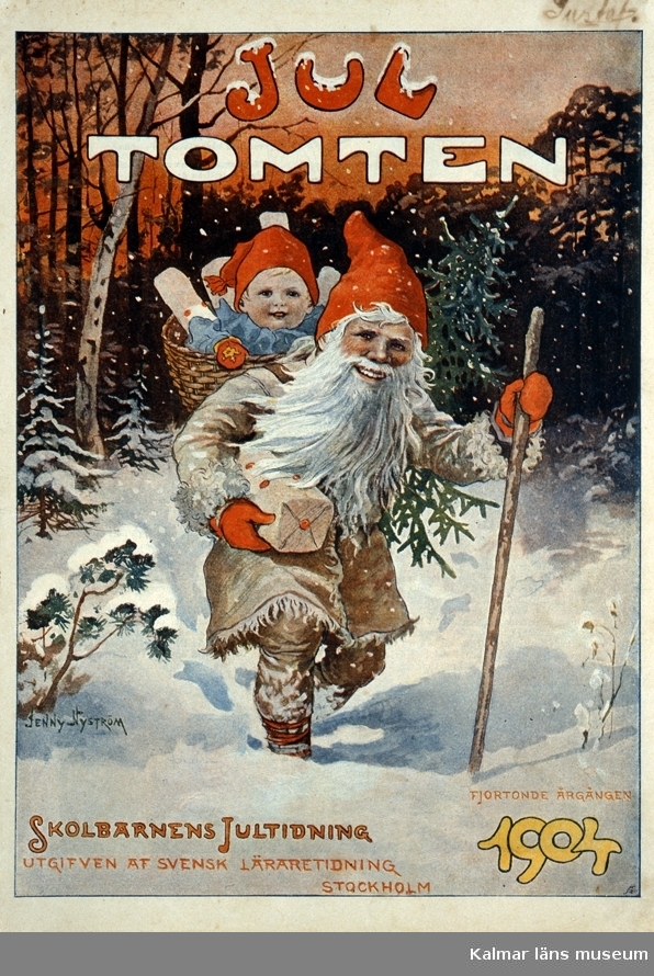 Illustration av Jenny Nyström till Skolbarnens jultidning.