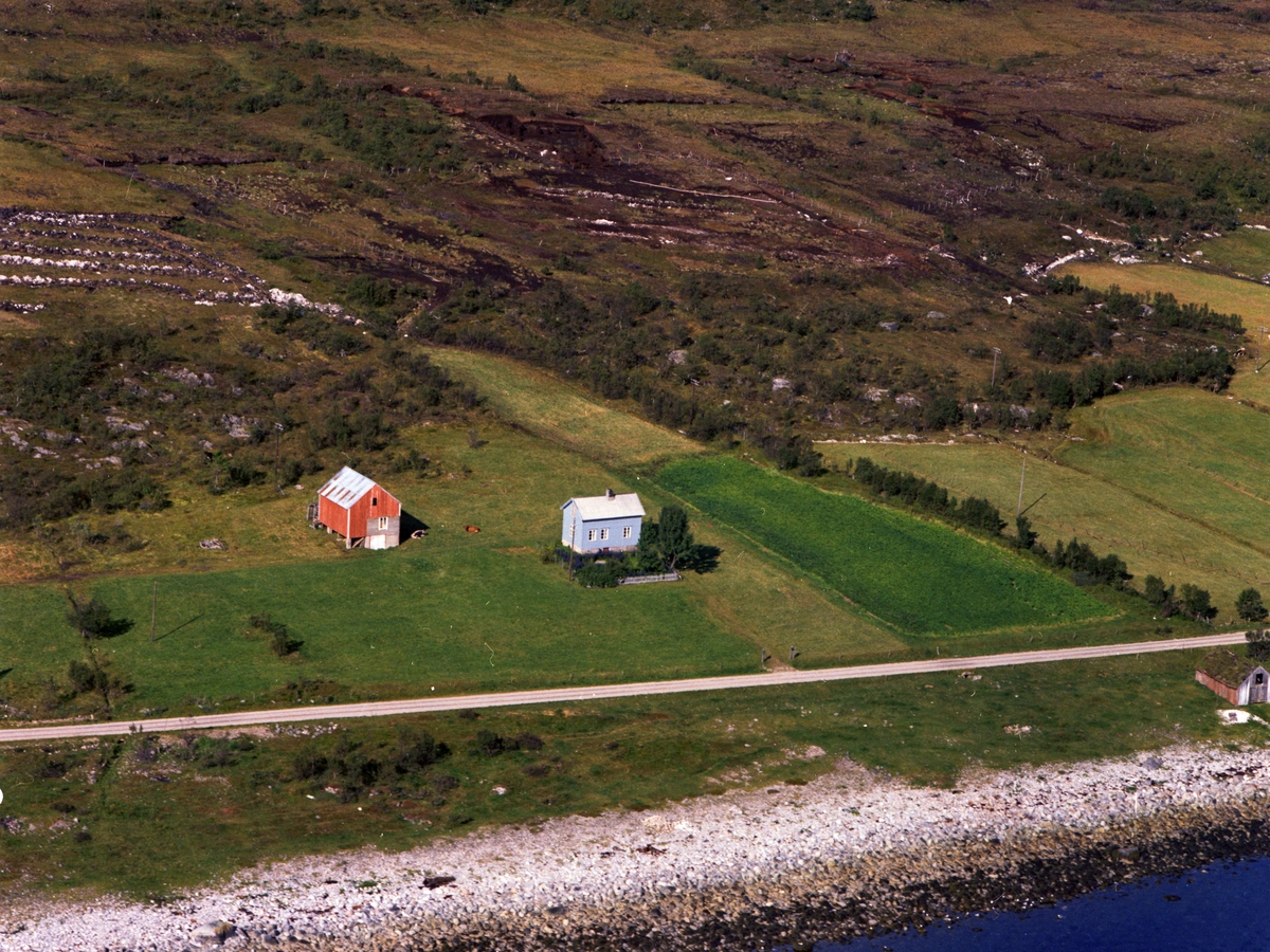 Flyfoto fra Reinstad i Godfjord.