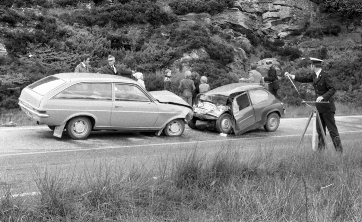 Bilulykker ved Toskatjørn.