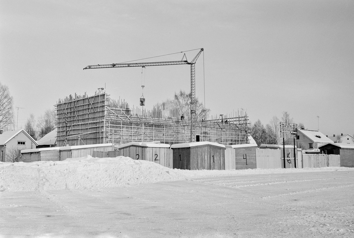 Bygging av Concordiabygget i Lillestrøm