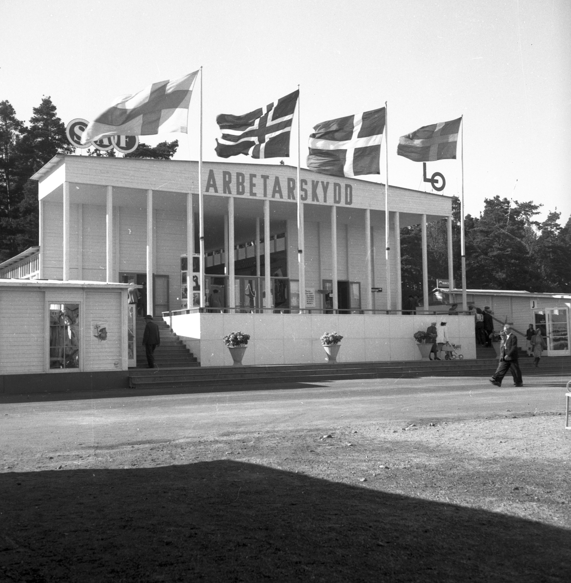 Utställningen 1946. Arbetarskyddspaviljongen.