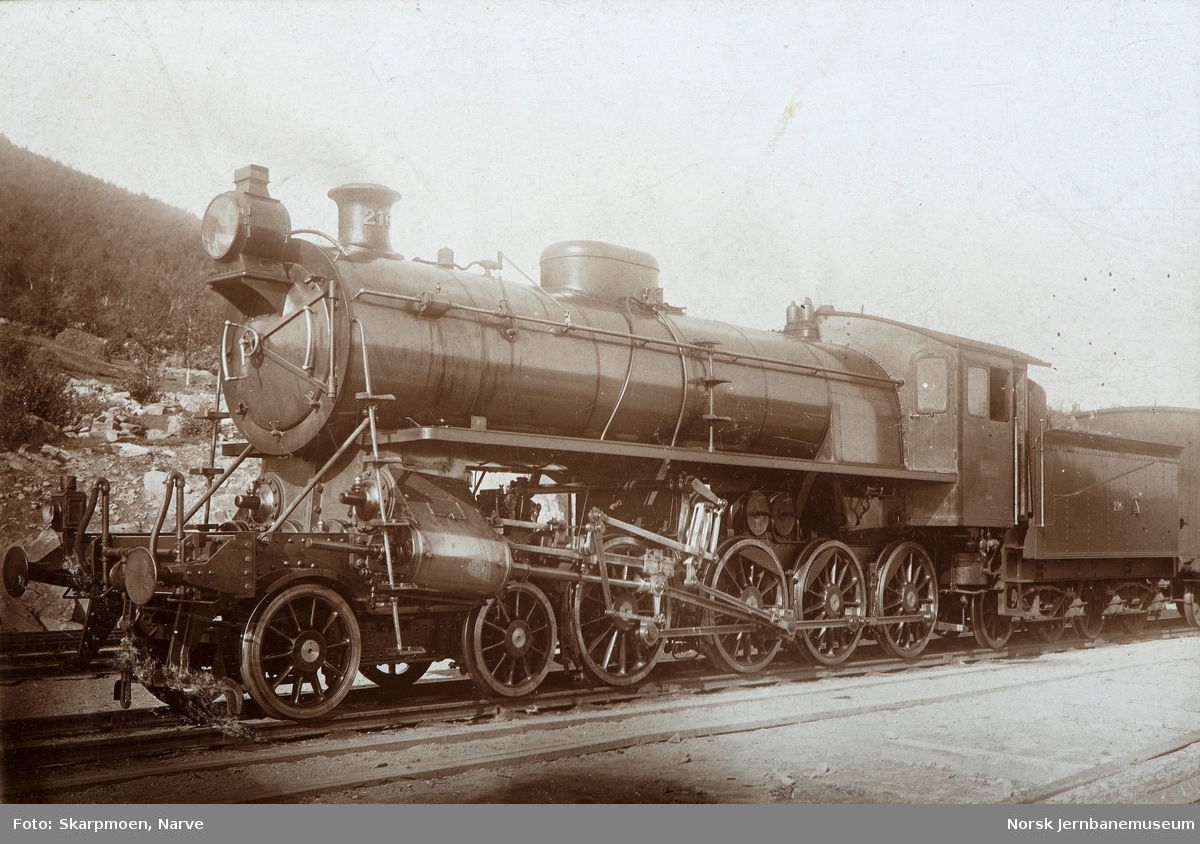 Damplokomotiv type 26a nr. 216 som nytt