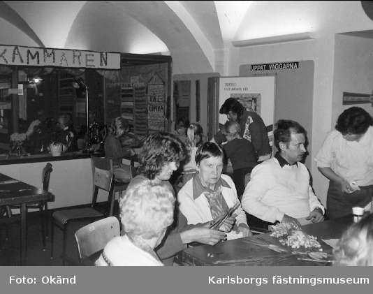 Karlsborgs museum, julpyssel år 1985.
