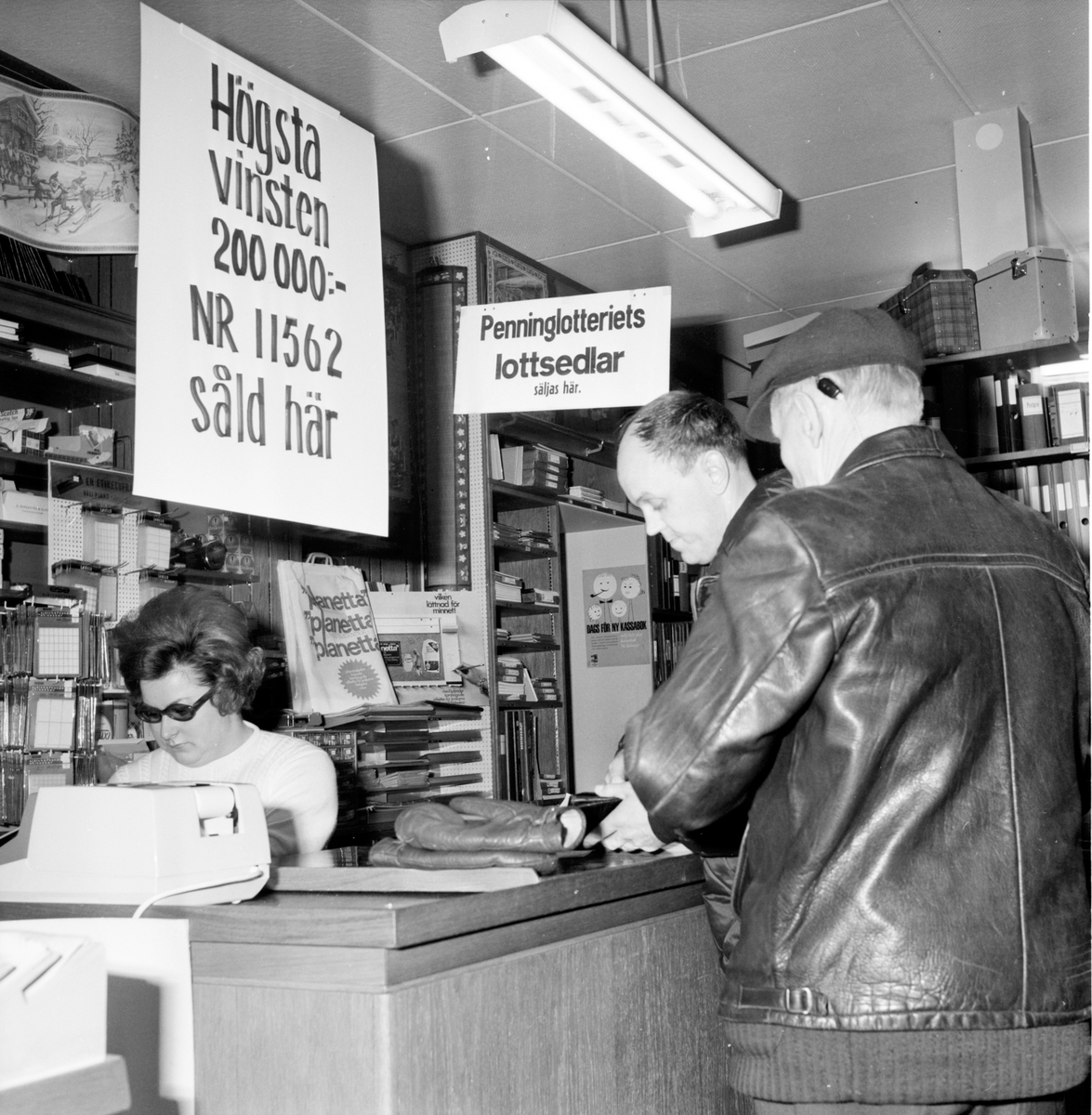 Helins bokhandel,
Högsta vinsten,
15 December 1966