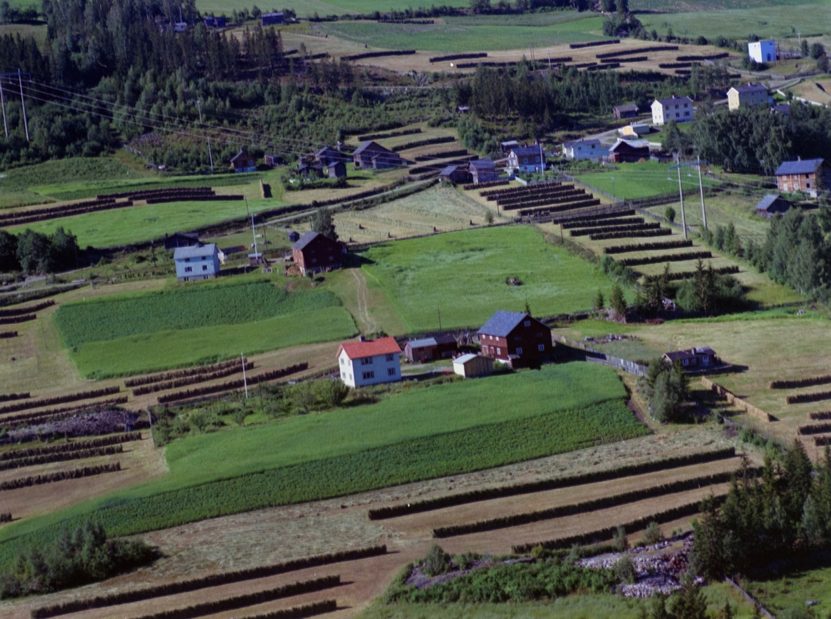 Sør-Fron, Harpefoss, Skurdalsbrenna eller Skurdalsbrenden. Åpent kulturlandskap, gårdsbruk, nyere hus, bærbusker, lange hesjer.
