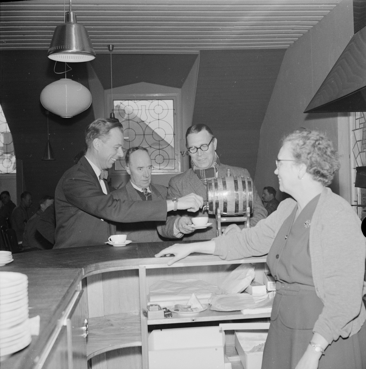 Lucia på Bayerska bryggeriet, Uppsala 1958