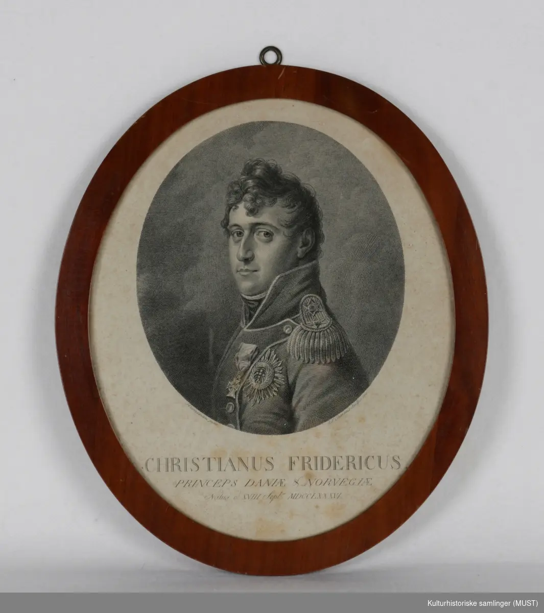 Portrett av prins Christian Frederik av Danmark, senere kong Christian VIII (1786 - 1848)