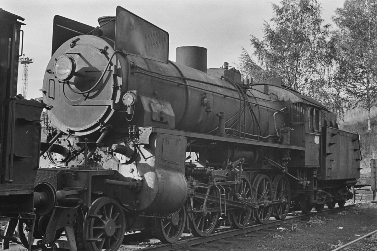 Damplokomotiv type 31b nr. 447 hensatt i Lodalen i Oslo.