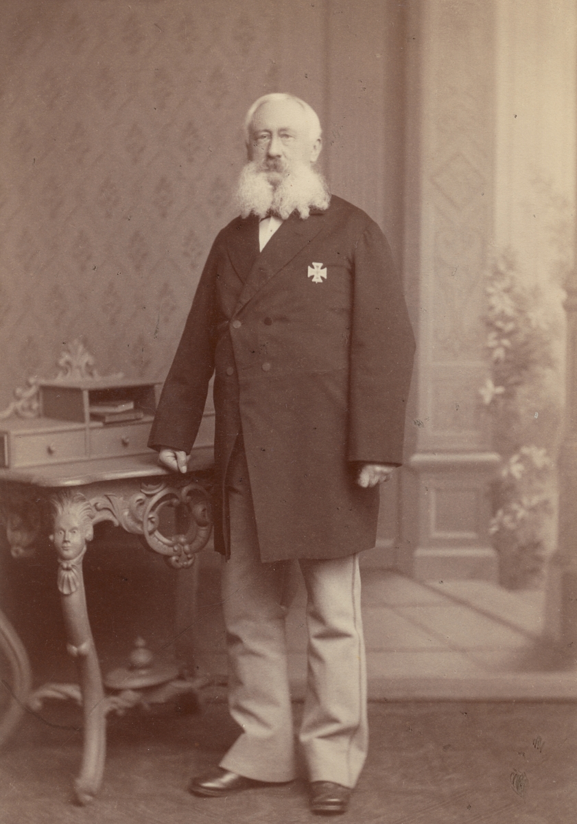 Porträtt, vivitkort, okänd man, 1880-tal.