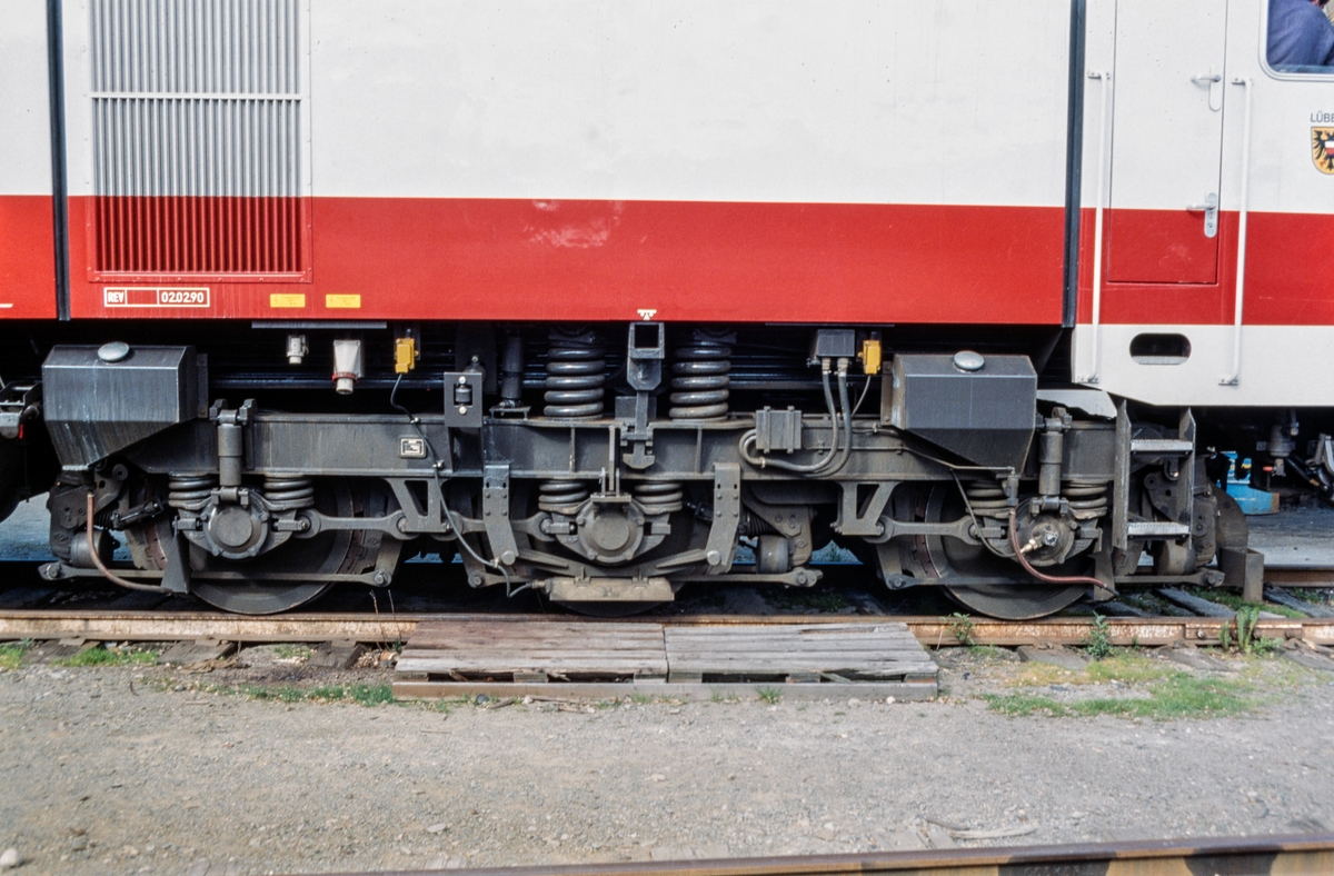 Detalj av MaK DE 1024 240.003-4, et tysk diesellokomotiv som var på prøve hos NSB.